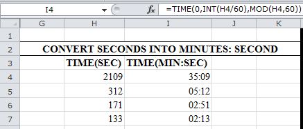 EXCEL MOD FUNCTION