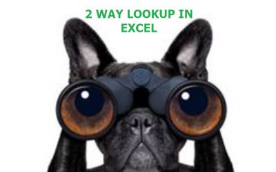 2 WAY LOOKUP IN EXCEL