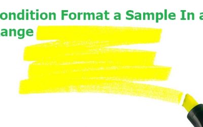 Highlight a Sample In a Range or Text that contain certain Values