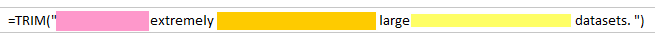 TRIM FUNCTION IN EXCEL