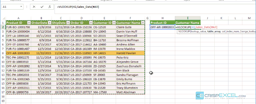 VLOOKUP insertion and deletion of Columns