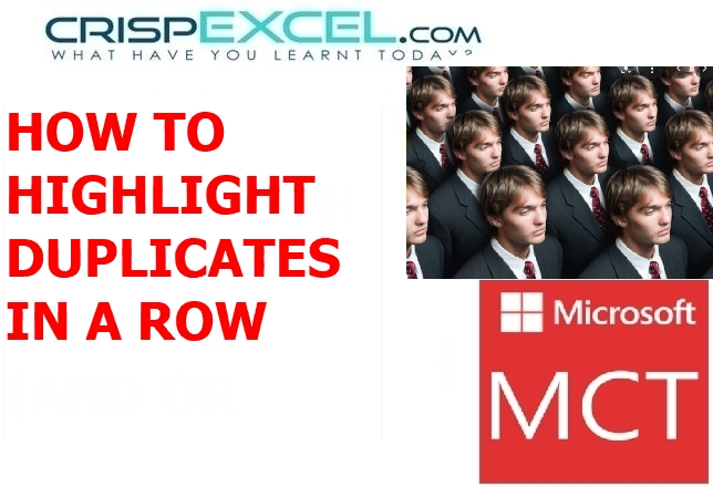How to Highlight Duplicates in Rows