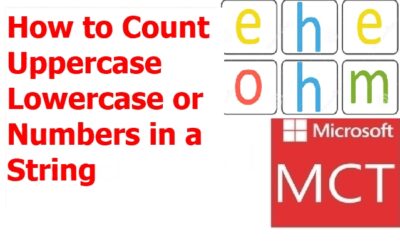 How to Count Uppercase Lowercase or Numbers in a String