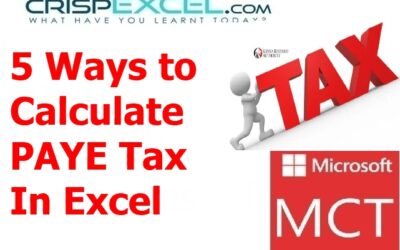 7 Ways to Calculate PAYE Tax In Excel