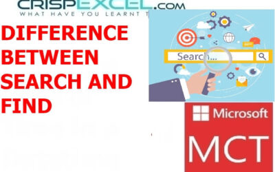 The Difference Between Search and Find Function in Excel